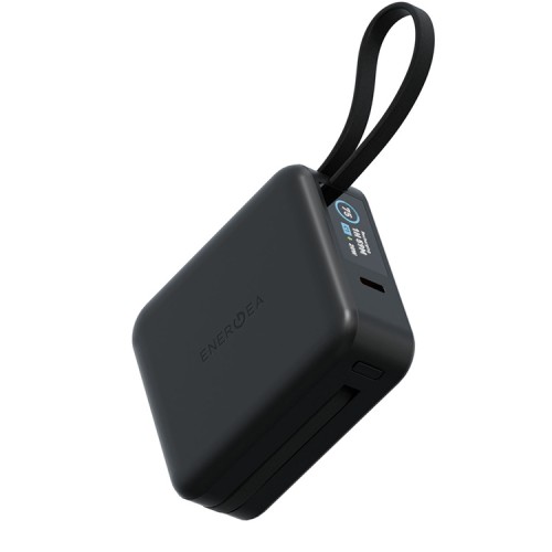 Energea АКБ MagPac MINI Plus, 10000W Magnetic wireless 15W +С 20W +2 C cables and Display Black