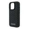 Karl Lagerfeld для iPhone 16 Pro Max чехол PU Quilted Braid pattern Hard Black