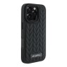Karl Lagerfeld для iPhone 16 Pro Max чехол PU Quilted Braid pattern Hard Black