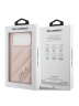 Karl Lagerfeld для iPhone 17 Pro Max чехол PU Quilted Signature metal logo Hard Pink