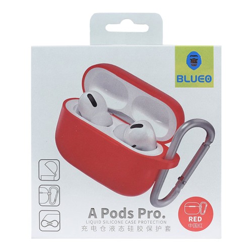 Чехол BlueO Soft silicone для AirPods Pro, красный