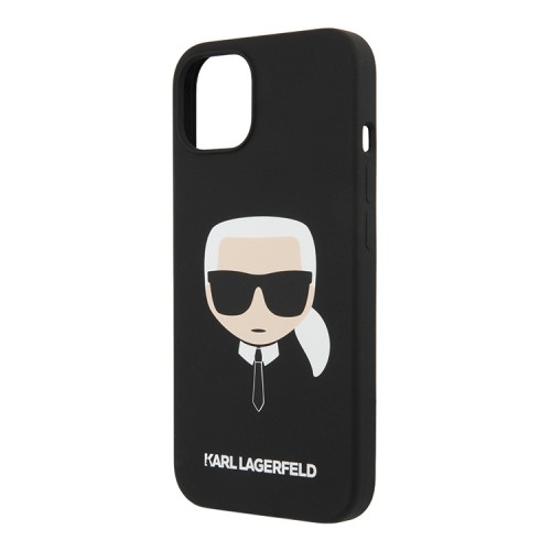 Чехол Karl Lagerfeld Liquid silicone Karl's Head для iPhone 13 mini, черный