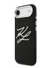 Karl Lagerfeld для iPhone Air чехол Liquid Silicone Initials Metal Logo & Camera Hard Black