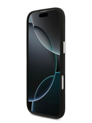 Karl Lagerfeld для iPhone Air чехол Liquid Silicone Initials Metal Logo & Camera Hard Black