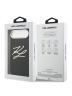 Karl Lagerfeld для iPhone Air чехол Liquid Silicone Initials Metal Logo & Camera Hard Black