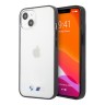 Чехол BMW M-Collection Transparent Hard Matte edges для iPhone 13, черная рамка