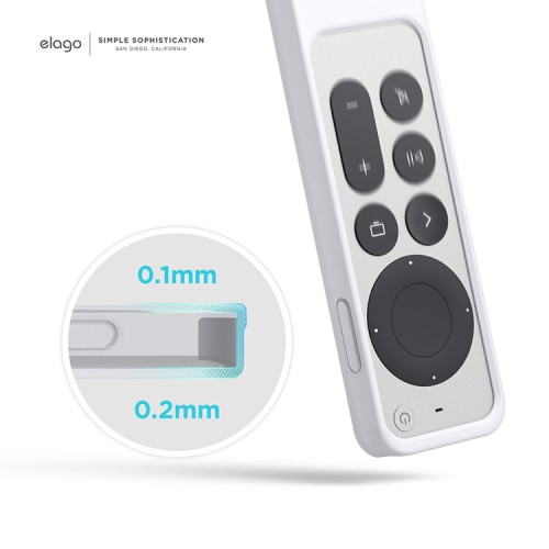 Чехол Elago R2 Slim Case для пульта Apple TV (2021), прозрачный