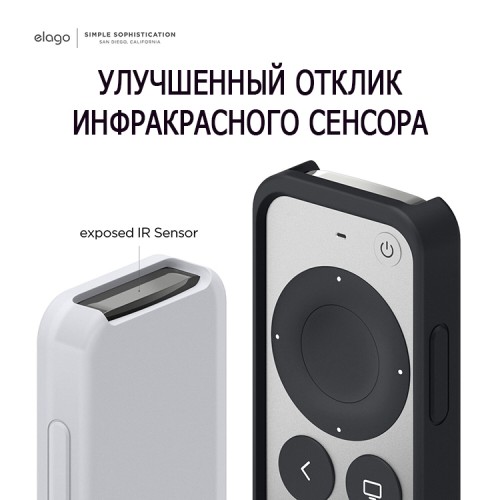 Чехол Elago R2 Slim Case для пульта Apple TV (2021), прозрачный