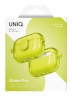 Uniq для Airpods Pro 3 чехол Glase PRO TPU Lock case Light Lime