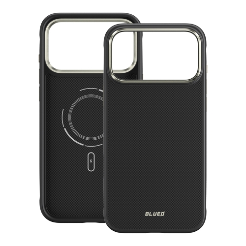 BlueO чехол для iPhone 17 Pro, 600D Armor Aramid fiber (Kevlar) Black (MagSafe)