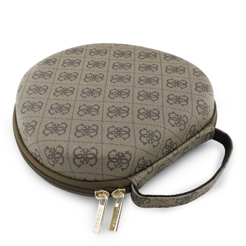 Guess чехол для накладных наушников Universal Carry Box for Headphones PU 4G with Handle Brown