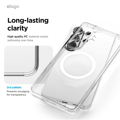 Elago для Galaxy S26 Ultra чехол Magnetic HYBRID (pc/tpu) Clear (MagSafe)