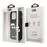 Чехол Lagerfeld 3D Rubber Karl and Choupette Hard для iPhone 14 Pro Max, черный