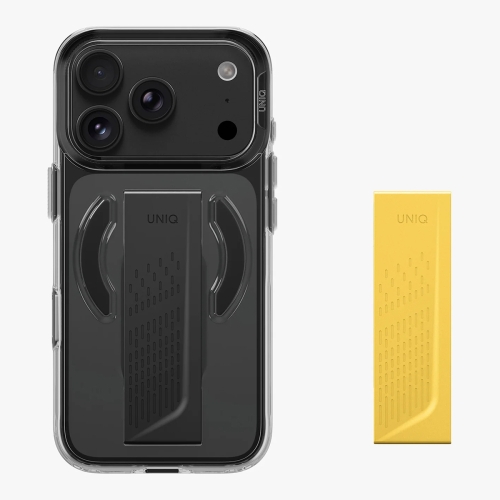 Uniq для iPhone 18 Pro Max/17 Pro Max чехол Heldro Air with FlexGrip Tinted Smoke (MagSafe)