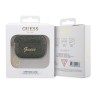 Чехол Guess Glitter flakes Metal logo with Heart charm для Airpods Pro 2, зеленый