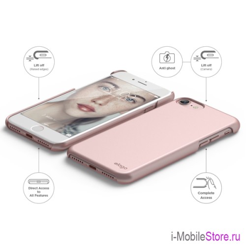 Чехол Elago Slim Fit 2 для iPhone 7/8/SE 2020, розовый