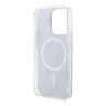 Чехол Guess 4G Hard для iPhone 14 Pro, синий/золотой (MagSafe)