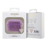 Чехол Guess Diamond Rhinestone with Triangle charm для Airpods Pro, фиолетовый