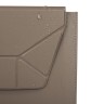 Uniq для ноутбуков 14" чехол Oslo PU leather Magnetic Laptop sleeve/foldable stand Stone Grey