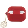 Guess для Airpods Pro чехол Liquid silicone 3D Logo with 4G Diamond charm Fuchsia