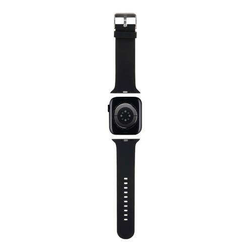 Karl Lagerfeld для Apple Watch 42-41-40 mm ремешок 3D Rubber NFT Karl head Black