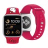 Hello Kitty для Apple Watch 42-41-40 mm ремешок Liquid silicone Kitty Head Red