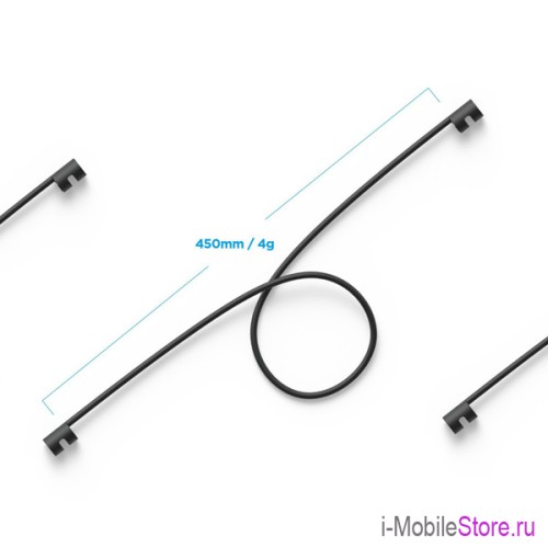 Шнурок-крепление Elago Strap для AirPods All, черный