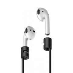 Шнурок-крепление Elago Strap для AirPods All, черный