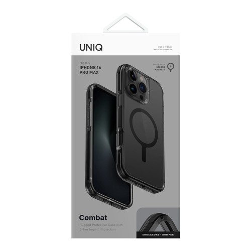 Uniq для iPhone 16 Pro Max чехол Combat Black (MagSafe)