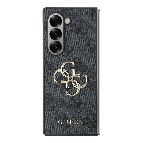 Guess для Galaxy Z Fold 6 чехол PU кожа 4G Big metal logo Black