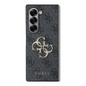 Guess для Galaxy Z Fold 6 чехол PU кожа 4G Big metal logo Black