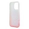 Guess для iPhone 16 Pro чехол PC/TPU Glitter Gradient Pink (MagSafe)