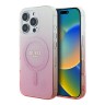 Guess для iPhone 16 Pro чехол PC/TPU Glitter Gradient Pink (MagSafe)
