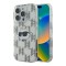 Karl Lagerfeld для iPhone 16 Pro Max чехол PC/TPU Monogram NFT Choupette прозрачный