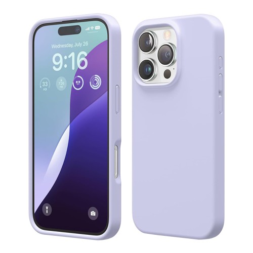 Elago для iPhone 16 Pro Max чехол Soft silicone (Liquid) Purple