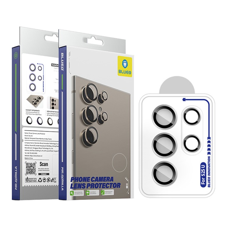 BlueO стекло для Galaxy S25 Ultra, Camera lens Armor metal 5 шт. Silver