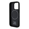 Aston Martin для iPhone 16 Pro Max чехол Real Carbon Counter Design Hard Black (MagSafe)