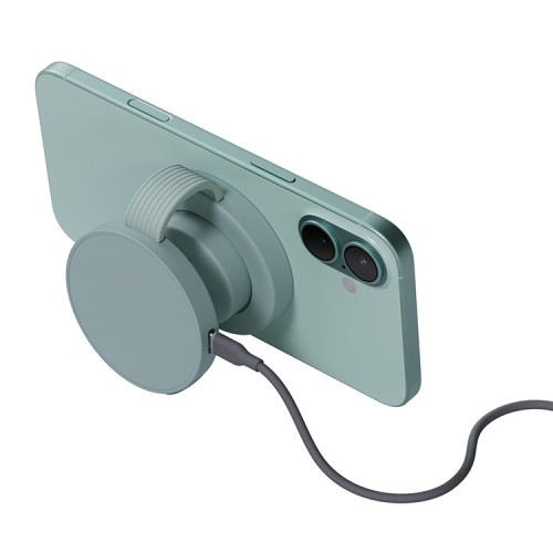 Energea Беспроводное СЗУ Bazic GoMag Trio 2, 3-in-1 Foldable Wireless MagSafe 15W Pistachio