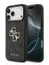 Guess для iPhone 17 Pro чехол PU 4G Big metal logo Hard Black