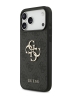 Guess для iPhone 17 Pro чехол PU 4G Big metal logo Hard Black