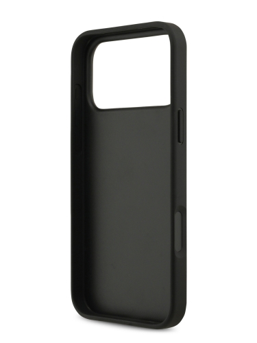 Guess для iPhone 17 Pro чехол PU 4G Big metal logo Hard Black