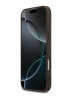 Guess для iPhone 17 Pro Max чехол PU 4G Stripes Hard Brown (MagSafe)