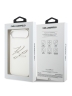 Karl Lagerfeld для iPhone Air чехол Liquid Silicone Initials Metal Logo & Camera Hard White