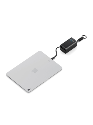 Energea аккумулятор внешний Compac Arc, 10000 USB-C+A +retractable USB-C cable and Display PD45W Gunmetal