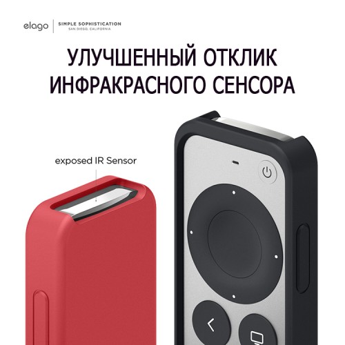 Чехол Elago R2 Slim Case для пульта Apple TV (2021), красный