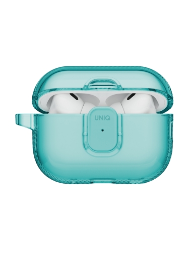Uniq для Airpods Pro 3 чехол Glase PRO TPU Lock case Teal