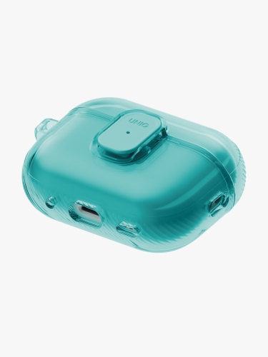 Uniq для Airpods Pro 3 чехол Glase PRO TPU Lock case Teal