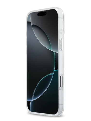 Karl Lagerfeld для iPhone 17 Pro Max чехол IML RSG logo Metal camera Hard Transparent (MagSafe)