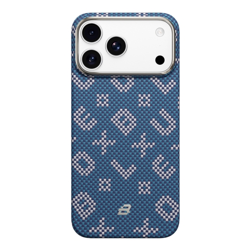 BlueO чехол для iPhone 17 Pro, Tactile Woven Air Aramid fiber (Kevlar)  Blue (MagSafe)