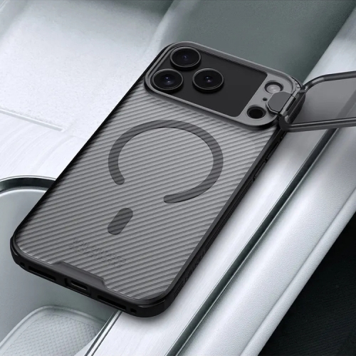 Nillkin для iPhone 17 Pro Max чехол CamShield ProP Magnetic (Transparent camera) Black